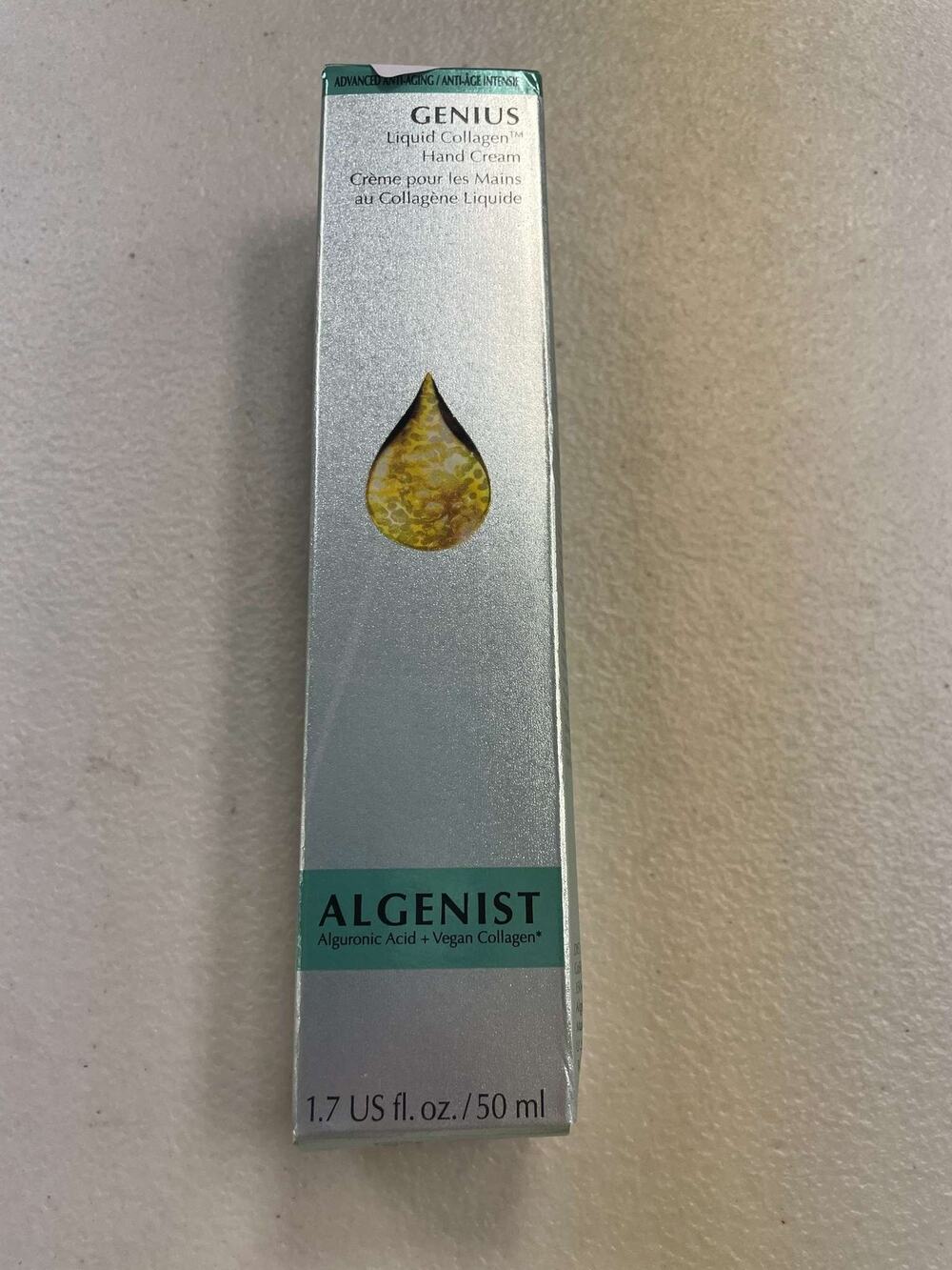 Algenist Genius Liquid Collagen Hand Cream 1.7 oz Hydrating Anti-Aging New